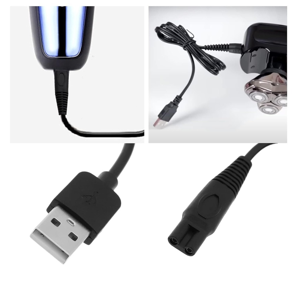 2Pcs The Lord of the Tools 5V Electric Shaver USB Charger Cable‎ Replacement